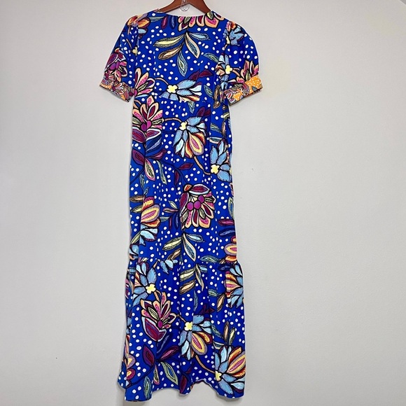 Tabitha Brown Tropical Polka Dot Print Maxi Dress - Picture 4 of 13